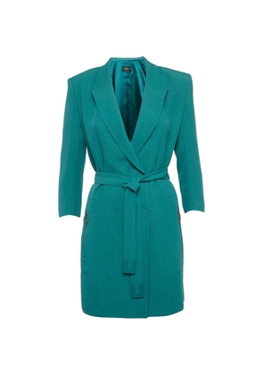Elisabetta Franchi belted double-breasted jacket - Green