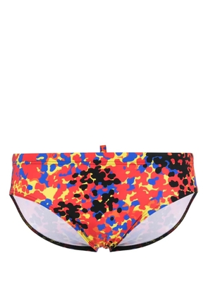 DSQUARED2 graphic-print swimming trunks - Orange
