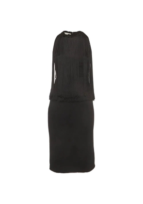 Stella McCartney Pre-Owned fringed crepe dress - Black