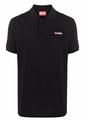 Diesel T-Smith-Div cotton polo shirt - Black