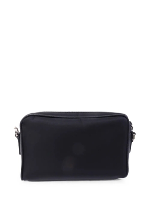 Prada Pre-Owned Re-Nylon logo-plaque shoulder bag - Black