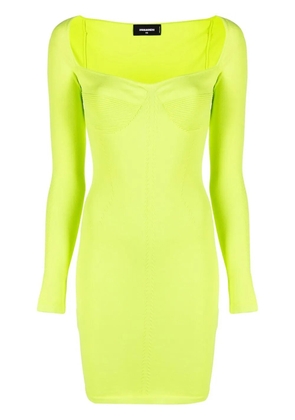 DSQUARED2 long-sleeved mini dress - Green