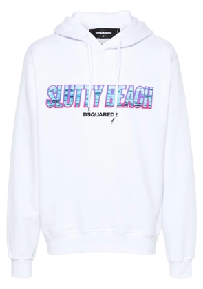 DSQUARED2 Cool Fit cotton hoodie - White