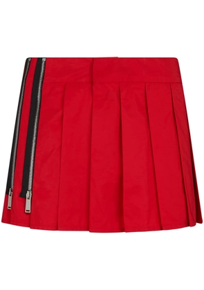 DSQUARED2 pressed-crease zip-detail skirt