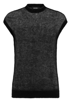 DSQUARED2 mohair-blend sweater vest - Black
