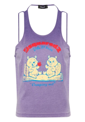 DSQUARED2 Camping Out tank top - Purple