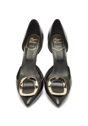 Roger Vivier Vintage Chips leather heeled pumps - Black
