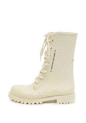 Christian Dior Pre-Owned Diorcamp Oblique combat boots - Neutrals