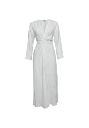 SANDRO crinkled ruched dress - White