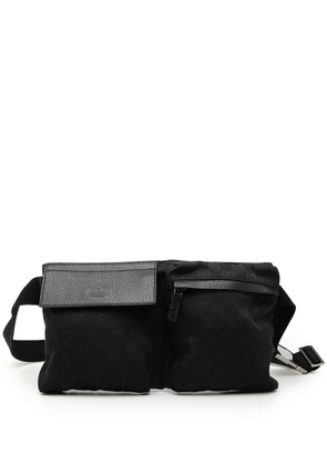 Gucci Pre-Owned 2000-2015 GG Canvas Double Pocket belt bag - Black
