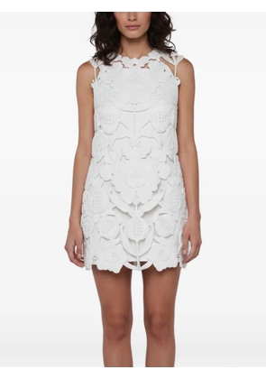 Valentino Garavani Pre-Owned floral-detail mini dress - White