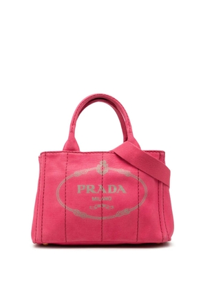 Prada Pre-Owned 2000-2013 Small Canvas Canapa Logo satchel - Pink