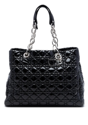 Christian Dior Pre-Owned 2010 Large Patent Cannage Lady Dior Soft Shopping tote bag - Black