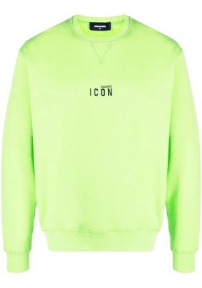 DSQUARED2 logo-print cotton sweatshirt - Green