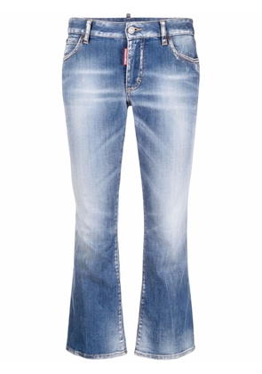 DSQUARED2 cropped bootcut jeans - Blue