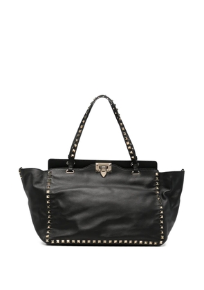 Valentino Garavani Pre-Owned 2010s Rockstud-embellishmnt shoulder bag - Black