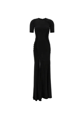 Victoria Beckham Curling ruched-detail maxi dress - Black