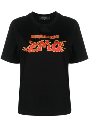 DSQUARED2 logo-print short-sleeve T-shirt - Black