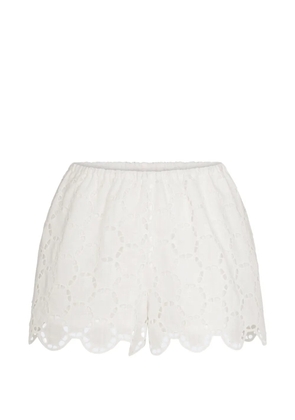 Simon Miller Isa eyelet mini shorts - White