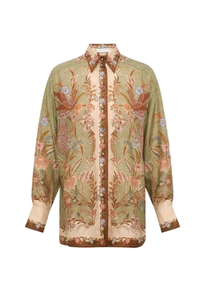 ZIMMERMANN Indra silk shirt - Green