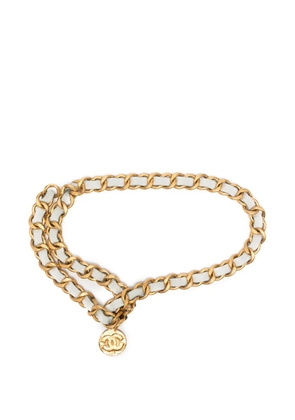 CHANEL Pre-Owned 1993 interwoven chain-link belt - Gold