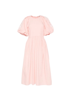Stine Goya broderie-anglaise puff-sleeve dress - Pink