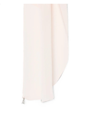 Patrizia Pepe draped logo-charm scarf - Neutrals