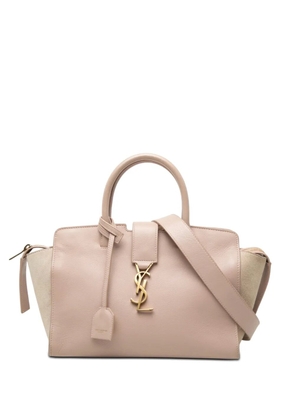 Saint Laurent Pre-Owned 2017 Baby Leather Monogram Downtown Cabas satchel - Pink