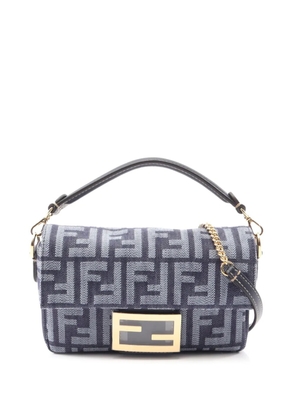Fendi Pre-Owned 2010-2026 Mini Denim Baguette satchel - Blue