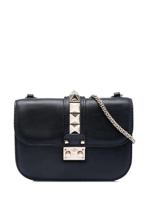 Valentino Garavani Pre-Owned 2000-2017 Small Leather Rockstud Glam Lock crossbody bag - Black