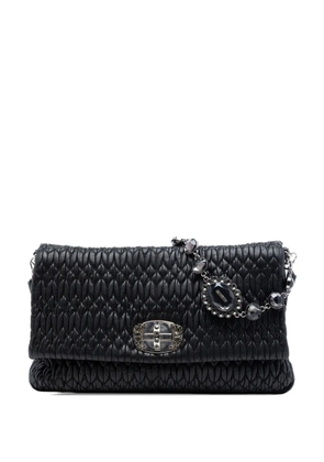 Miu Miu Pre-Owned 2010-2026 Large Matelasse Nappa Crystal satchel - Black