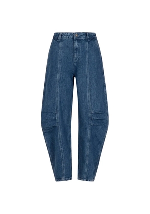 ROTATE BIRGER CHRISTENSEN seam-detail pleated jeans - Blue