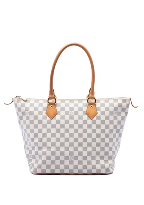 Louis Vuitton Pre-Owned 2008 Damier Azur Saleya MM tote bag - White