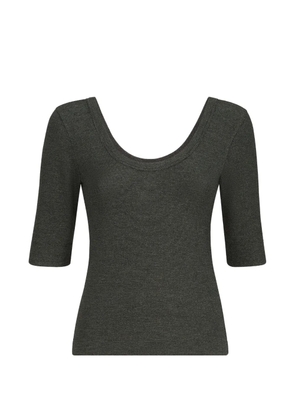 Brunello Cucinelli sparkling virgin-wool top with Monili - Grey