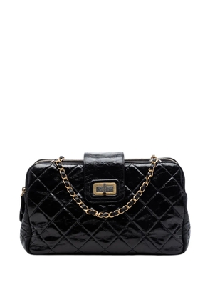 CHANEL Pre-Owned 2011 Quilted Glazed Calfskin Reissue Mademoiselle Accordion tote bag - Black