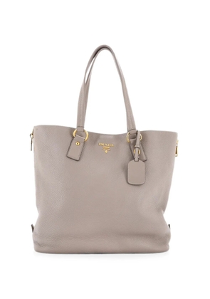 Prada Pre-Owned Side Zip Shopper Vitello Daino Large tote bag - Neutrals