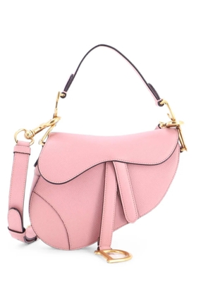 Christian Dior Pre-Owned Saddle Handbag with Strap Leather Mini shoulder bag - Pink