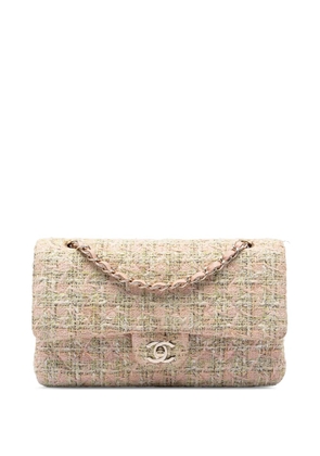 CHANEL Pre-Owned 2005-2006 Medium Classic Tweed Double Flap shoulder bag - Pink