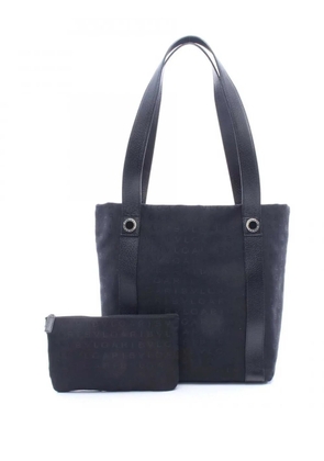 Bvlgari Pre-Owned 2010-2026 Canvas Logomania tote bag - Black