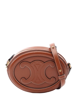 Celine Pre-Owned 2010-2026 Small Calfskin Cuir Triomphe Oval crossbody bag - Brown