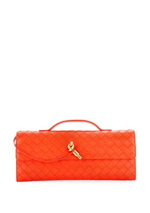 Bottega Veneta Pre-Owned Andiamo Top Handle Intrecciato Nappa Long clutch bag - Orange