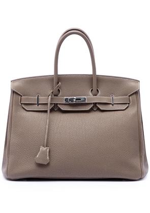 Hermès Pre-Owned 2009 Togo Birkin Retourne 35 handbag - Brown