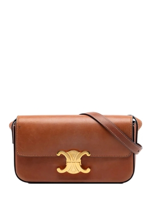 Celine Pre-Owned 2021 Shiny Calfskin Claude shoulder bag - Brown