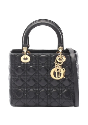 Christian Dior Pre-Owned 2010-2026 Medium Lambskin Cannage Lady Dior satchel - Black