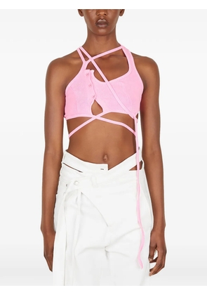 Ottolinger asymmetric crop top - Pink