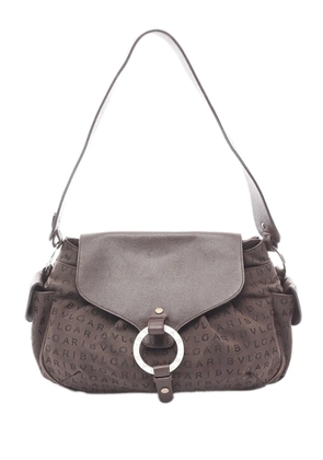 Bvlgari Pre-Owned 2010-2026 Canvas Logomania Flap shoulder bag - Brown
