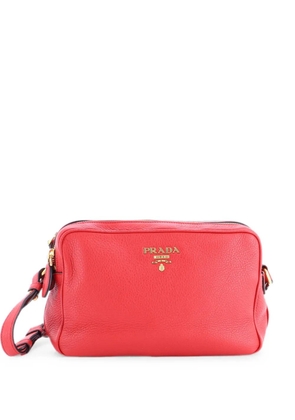 Prada Pre-Owned Double Zip Camera Bag Vitello Daino crossbody bag - Red