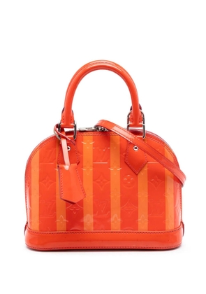 Louis Vuitton Pre-Owned 2015 Monogram Vernis Rayures Alma BB satchel - Orange