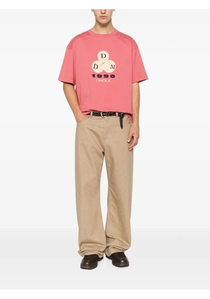 Drôle De Monsieur graphic-print T-shirt - Pink