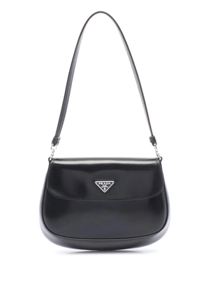 Prada Pre-Owned 1990-2021 Mini Brushed Leather Cleo Flap crossbody bag - Black